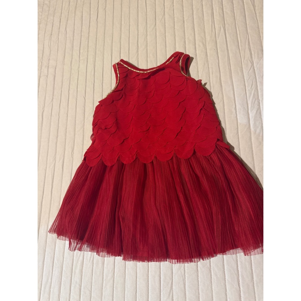 Cat & Jack Red Dress 2T Toddler‎ Girl Sleeveless Tulle Party Holiday